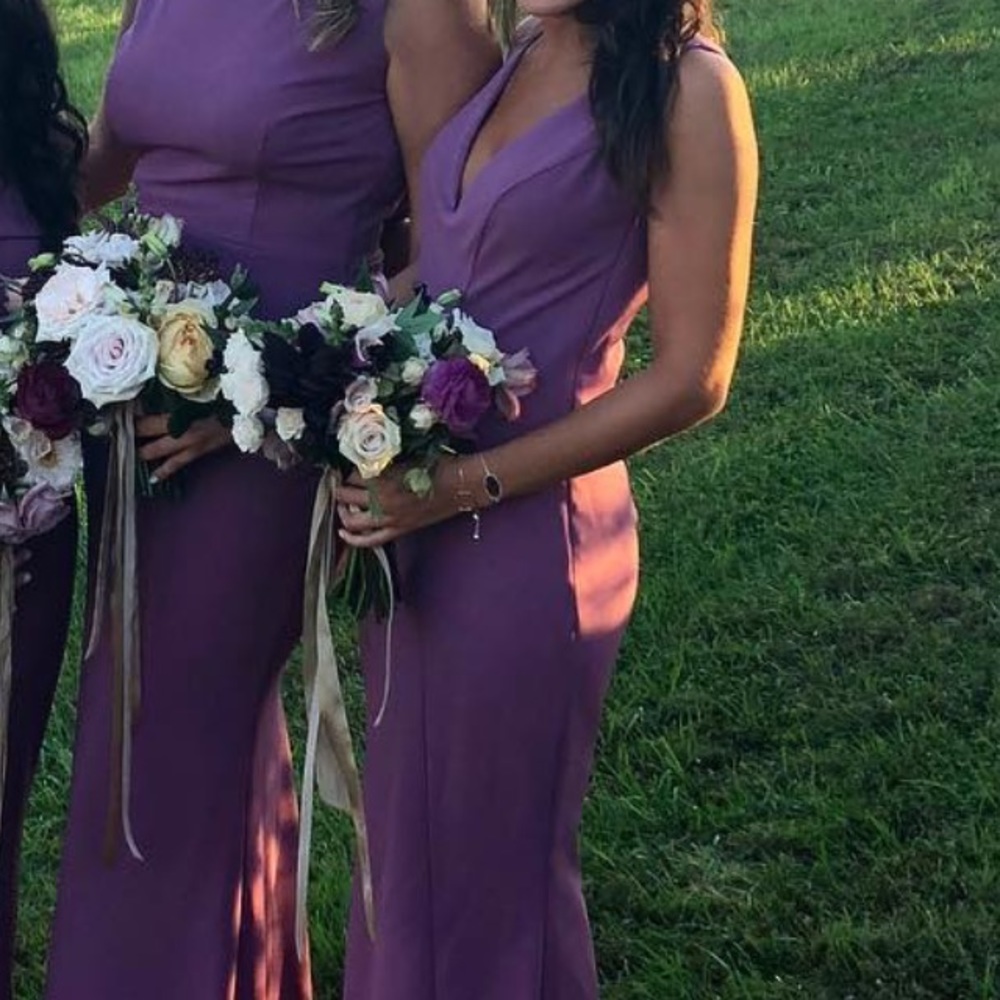 Katie May mischka dress in Mauve color